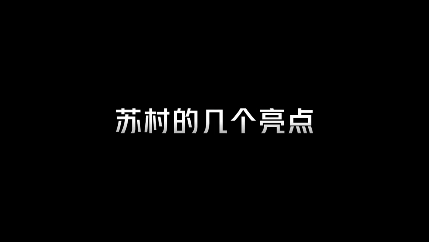 苏村的几个亮点哔哩哔哩bilibili