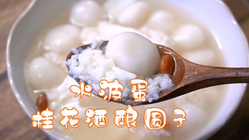 英文 桂花酒酿圆子mini Rice Balls With Sweet Rice Wine 自制糯米小圆子 蛋花水果甜羹糖水 春天的100种味道 哔哩哔哩 つロ干杯 Bilibili