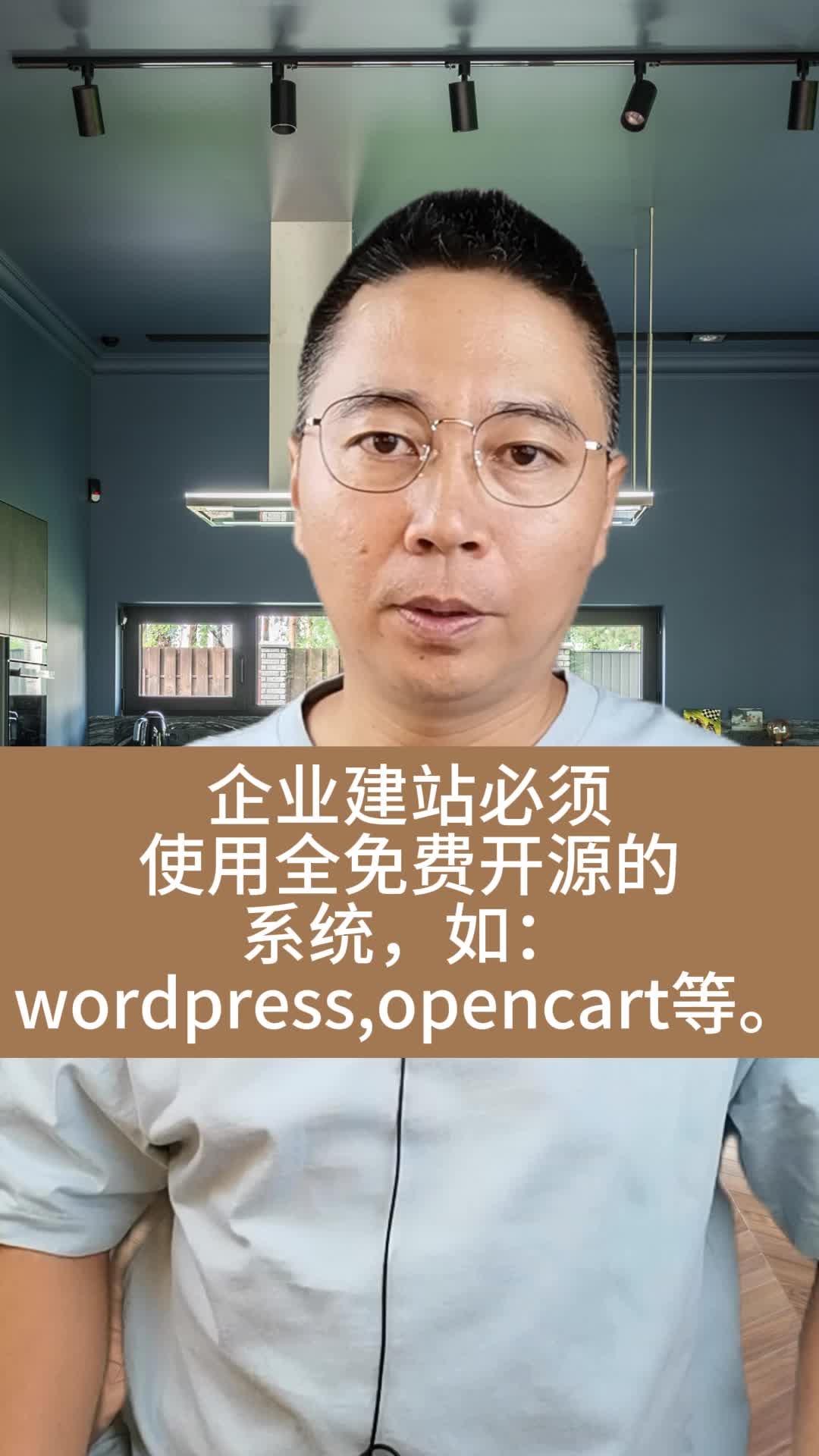 企业建站必须使用全免费开源的系统,如:wordpress,opencart等.哔哩哔哩bilibili