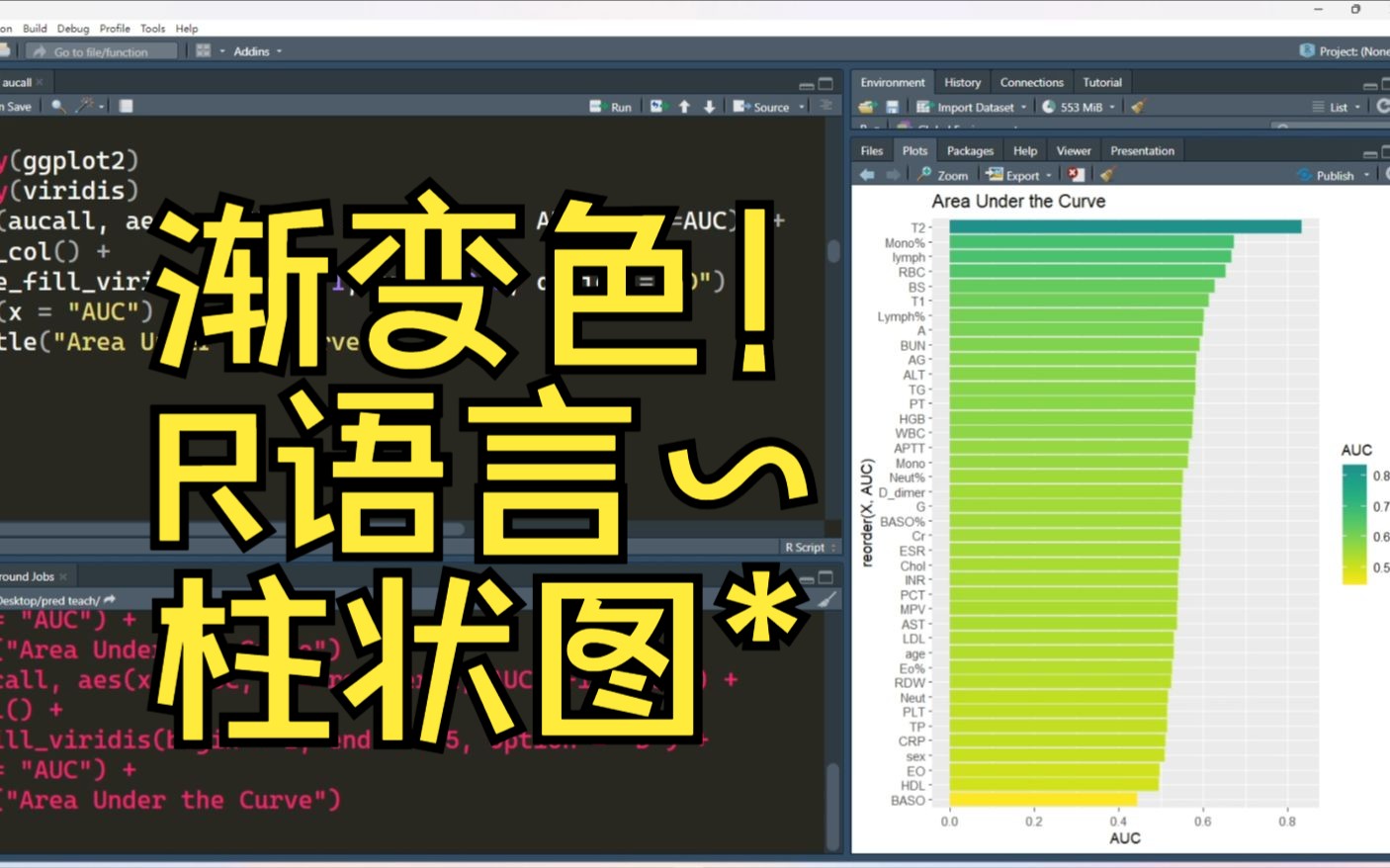 R语言超好看的渐变色柱状图的绘制【ggplot2】【附代码】哔哩哔哩bilibili