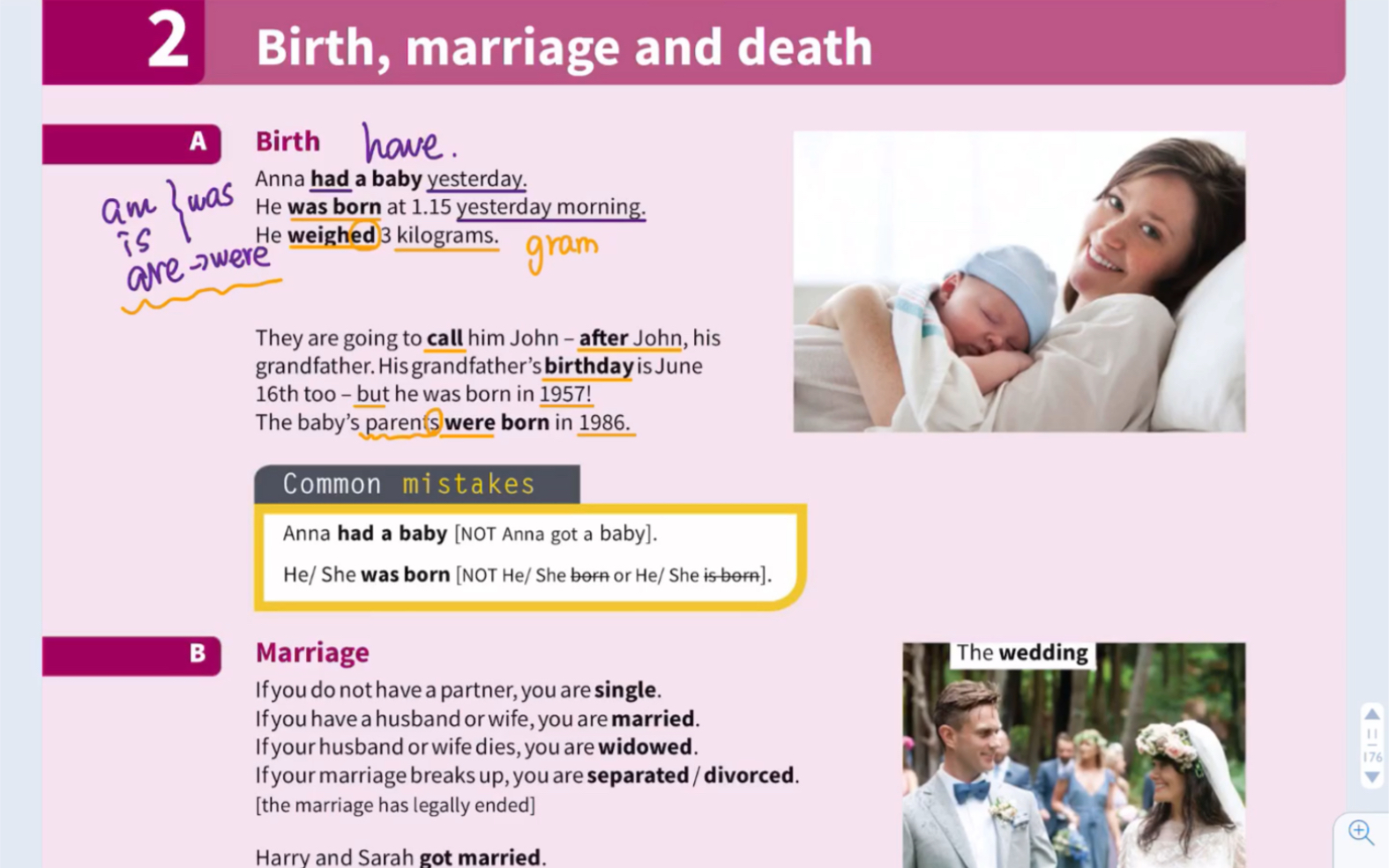 [图]【English in use】英语在用词汇系列 unit 2: birth； marriage；death