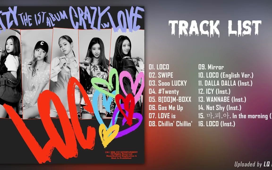 [Full Album] ITZY  CRAZY IN LOVE 新专歌曲收录哔哩哔哩bilibili