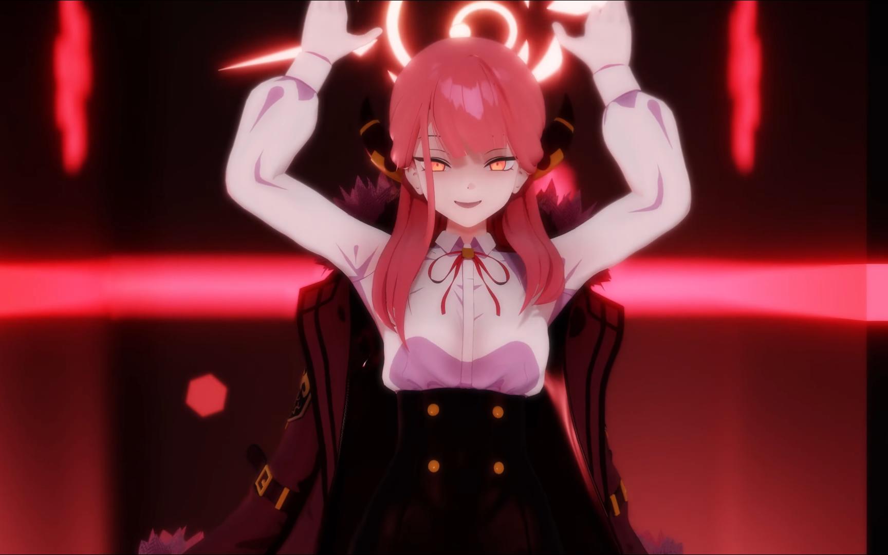 【blue archive mmd】rabbit hole rikuhachima aru