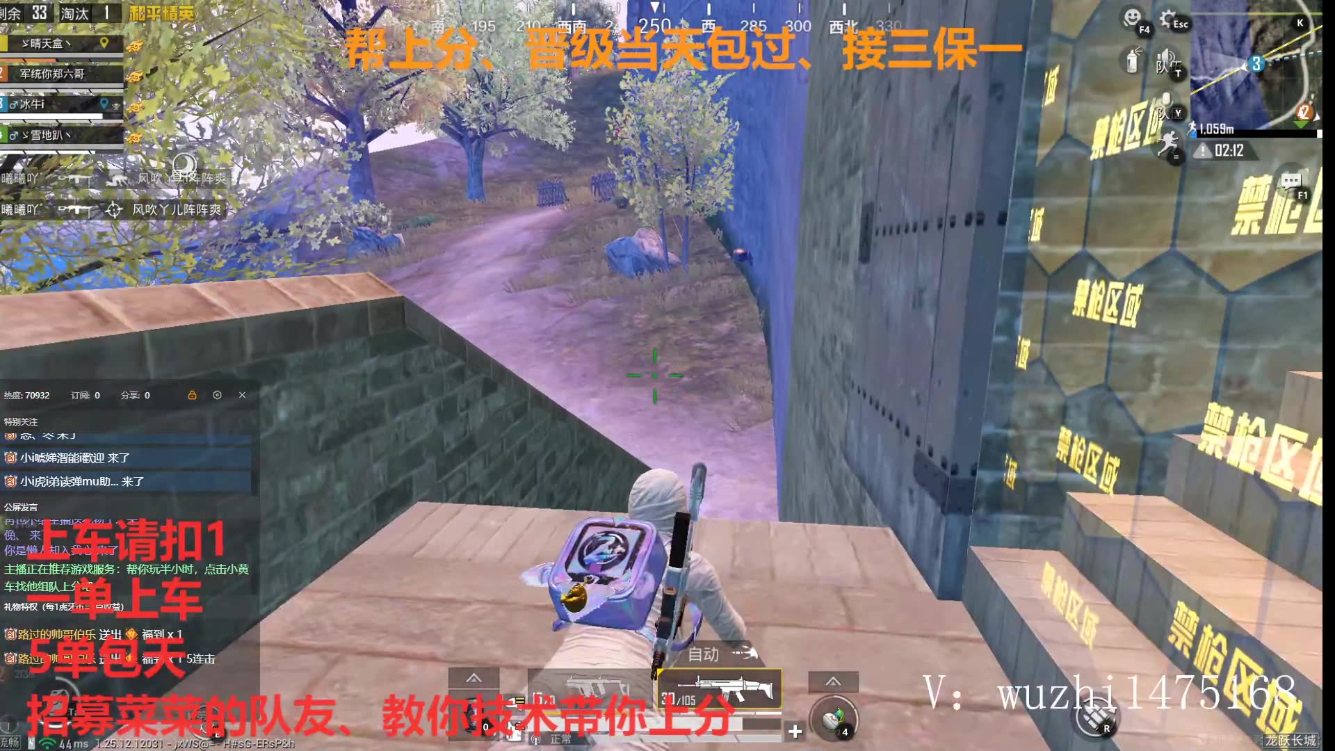 【和平精英-大师兄】直播第一视角2024-02-16-00 场