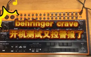 Download Video: behringer crave 开机测试又拉警报了