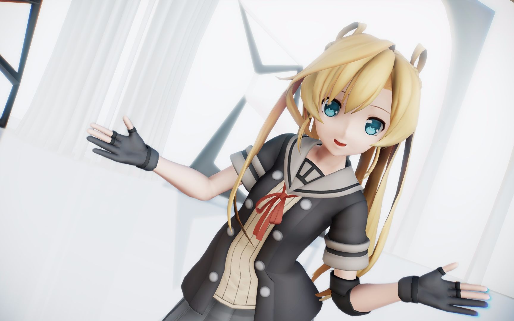 舰mmd一转攻势攻气满满的不良少女阿武隈