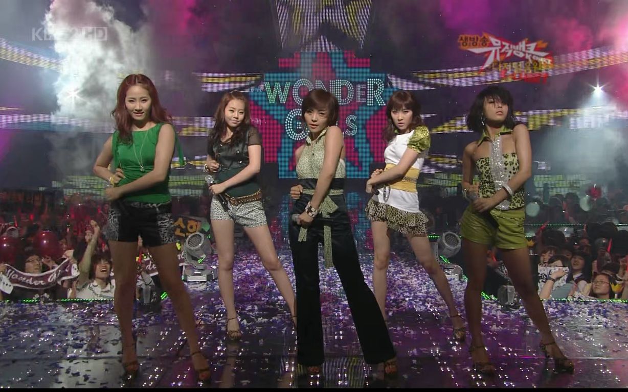 【中韩双字】我会有点儿不好意思!080620 Wonder Girls  So Hot(惹火)KBS 音乐银行哔哩哔哩bilibili