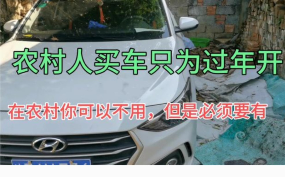 在农村买车只为过年开,车就像核武器,你可以不用,但是必须要有哔哩哔哩bilibili