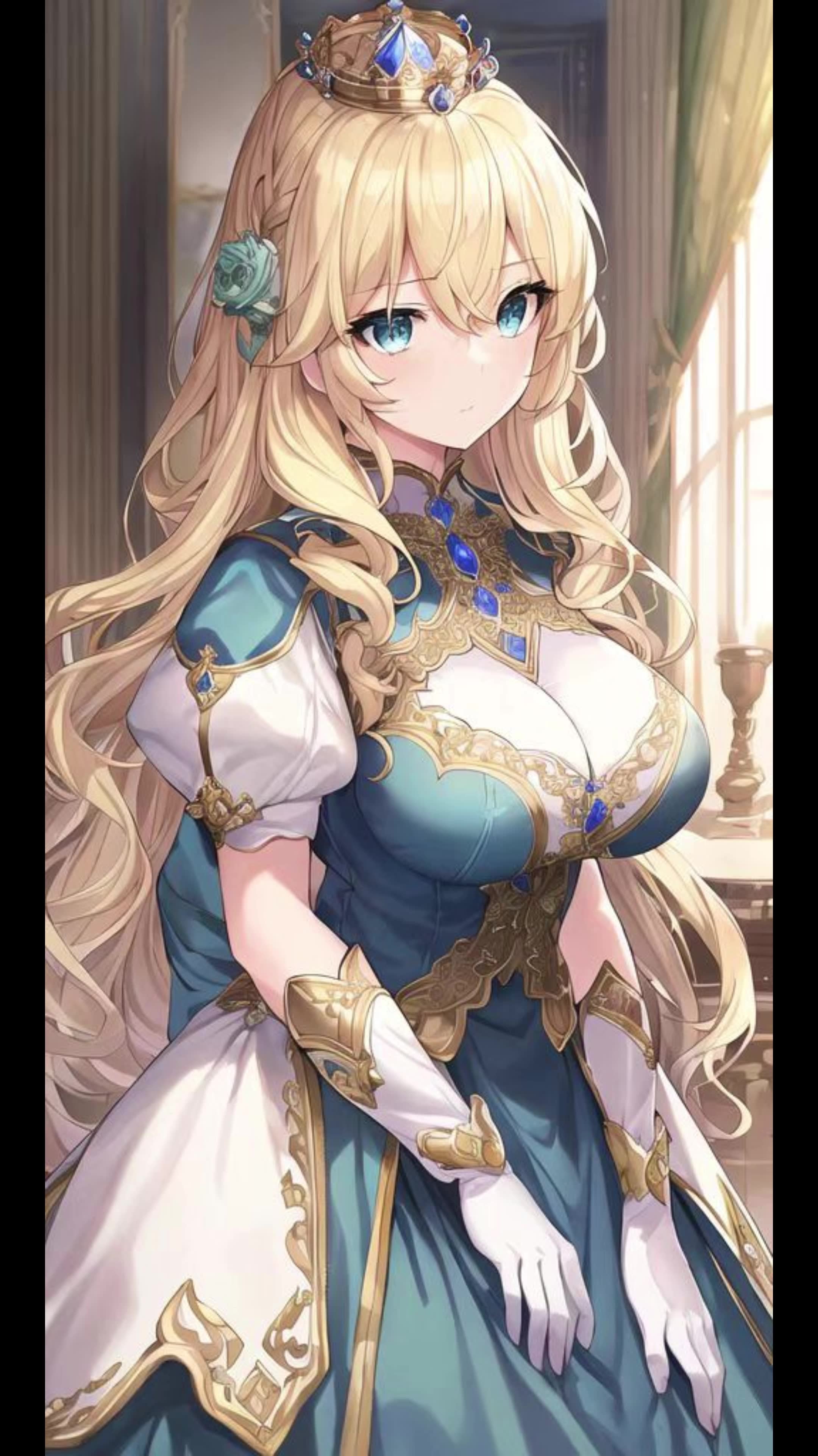 ai绘画二次元美女cg公主