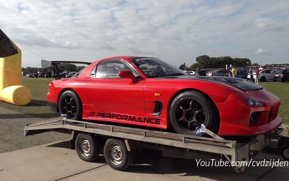 马自达fd rx-7 w-26b-4转子发动机-可爱的加速声!