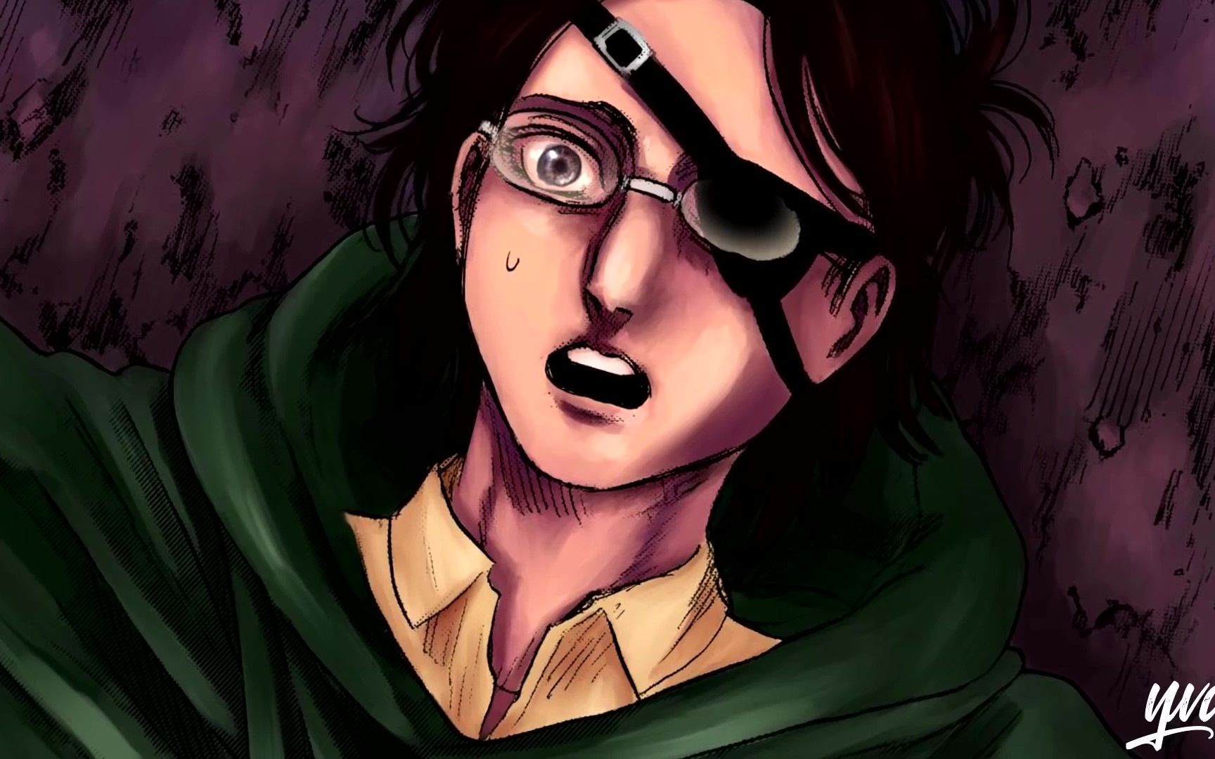 进击的巨人132话自由之翼动态漫画韩吉献出你的心脏吧