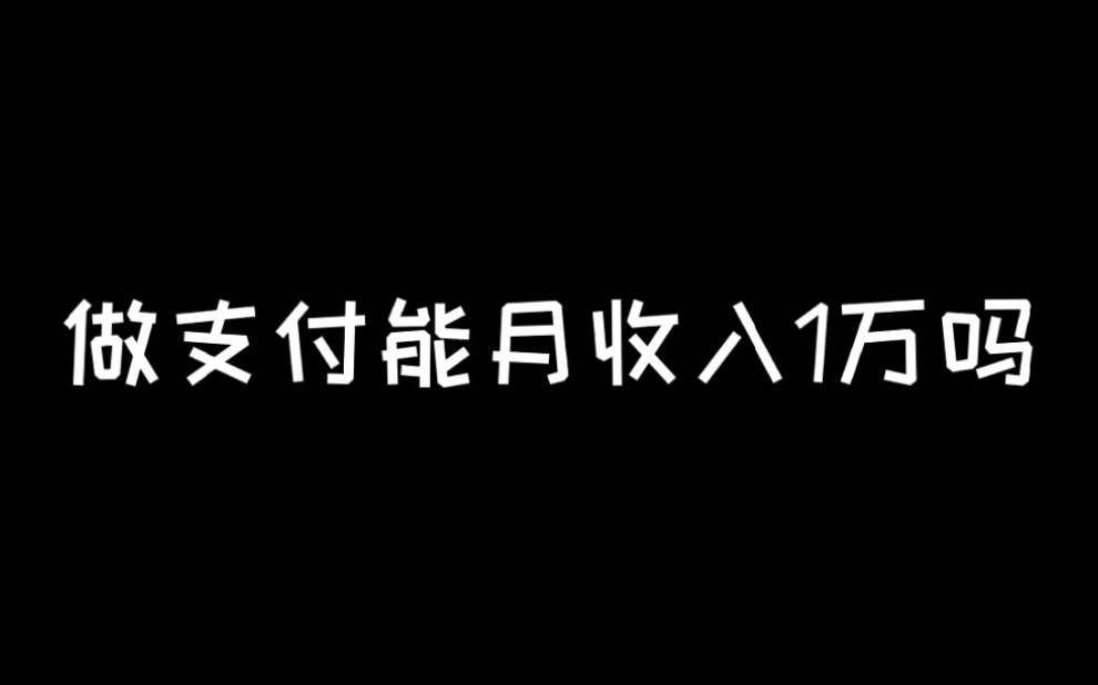 支付行业有那么好吗!哔哩哔哩bilibili