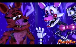 Скачать видео: [FNAF SFM] 当Foxy遇见了Mangle [60FPS]