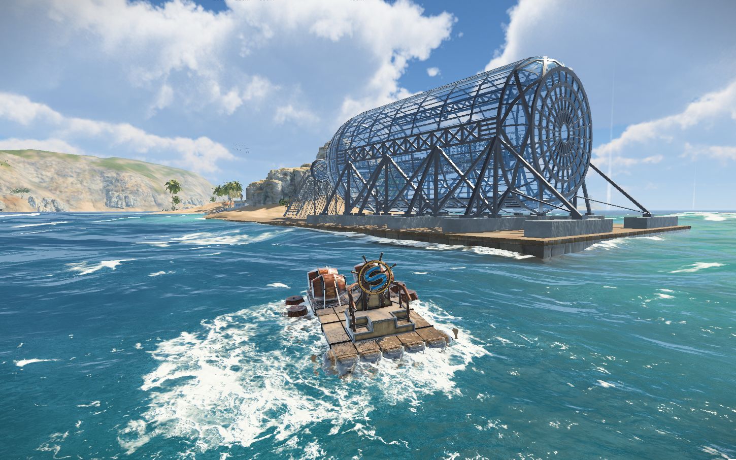 活动作品沉浮在超真实海面上玩建造游戏是一种怎样的体验