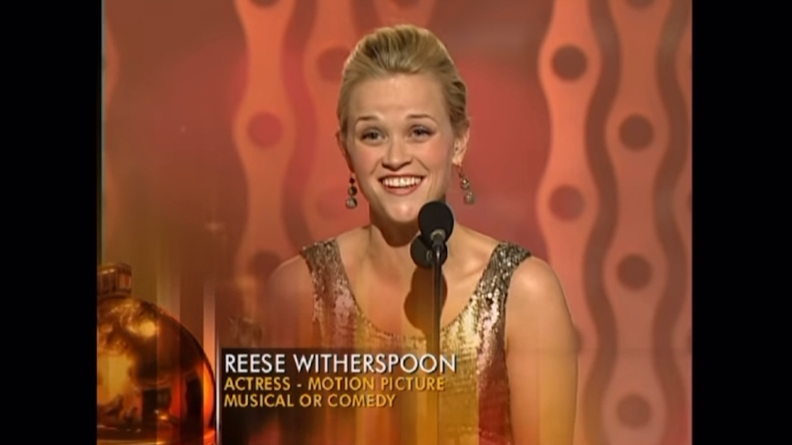 2006年,演员瑞茜ⷥ聧‘Ÿ斯彭 Reese Witherspoon凭借电影《与歌同行》获得第63届金球奖音乐/喜剧类影片最佳女主角奖哔哩哔哩bilibili