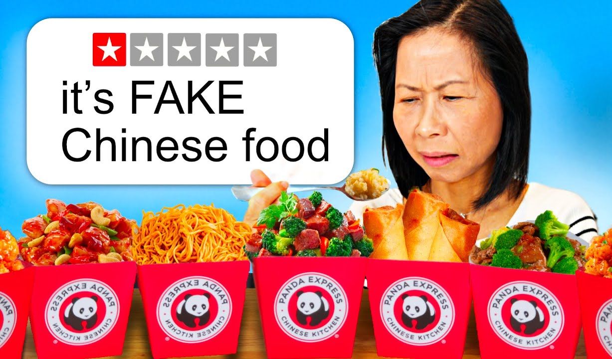 【cantomando】3个美国华裔强迫各自的亚洲父母吃熊猫快餐