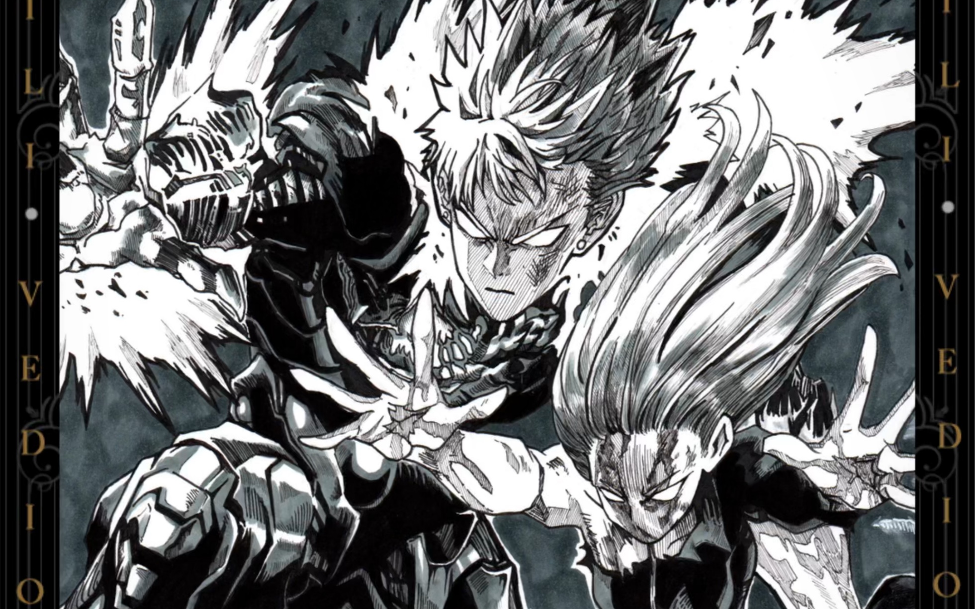 今天画一个杰诺斯和龙卷,一拳超人