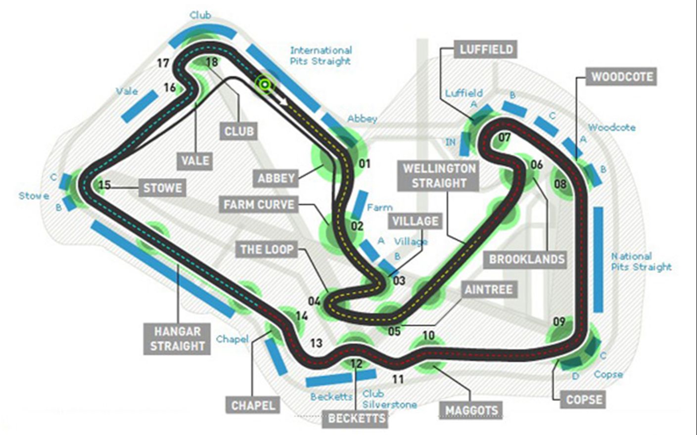 最美逆行 倒开英国silverstone银石赛道车载