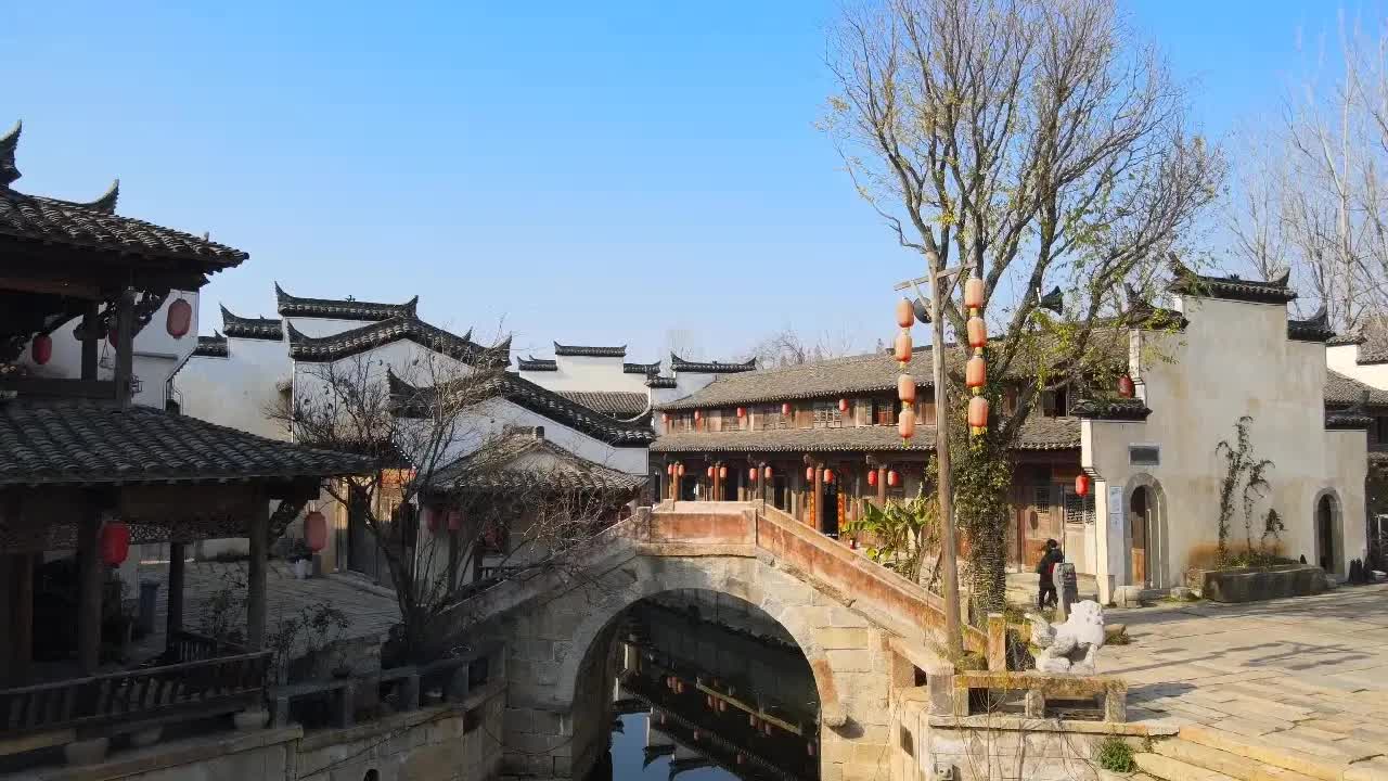 铜陵最美古建筑群网红打卡地犁桥水镇