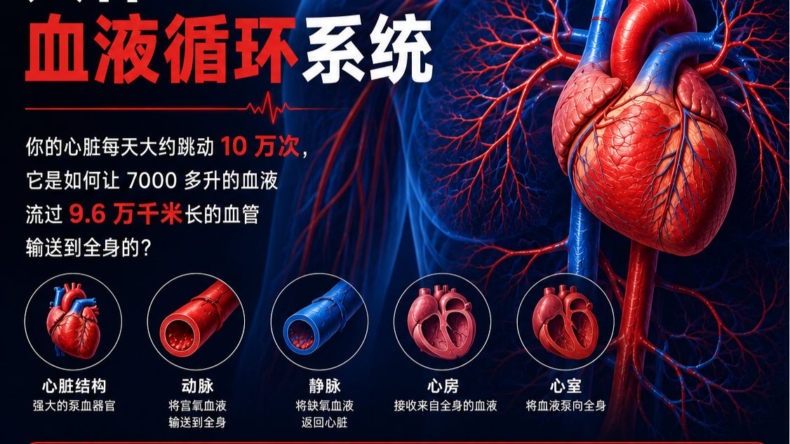 三分钟搞懂人体血液循环