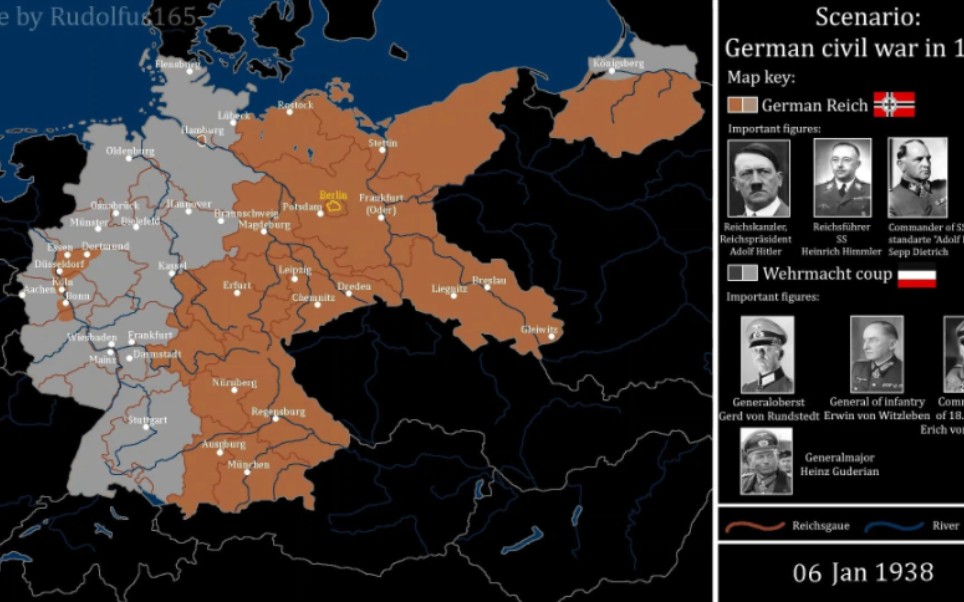 【架空历史地图】德国内战(1938-1939)