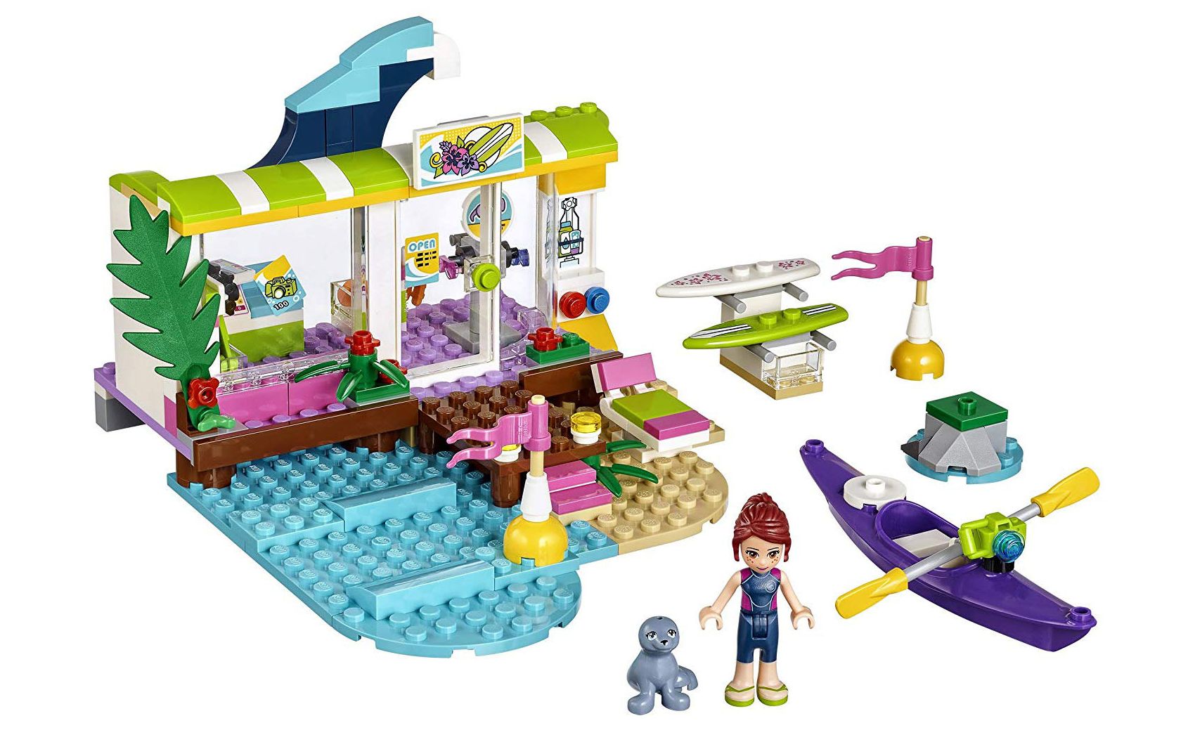 乐高lego 41315 好朋友 心湖城冲浪店 2017速拼评测_哔哩哔哩 (゜-゜)