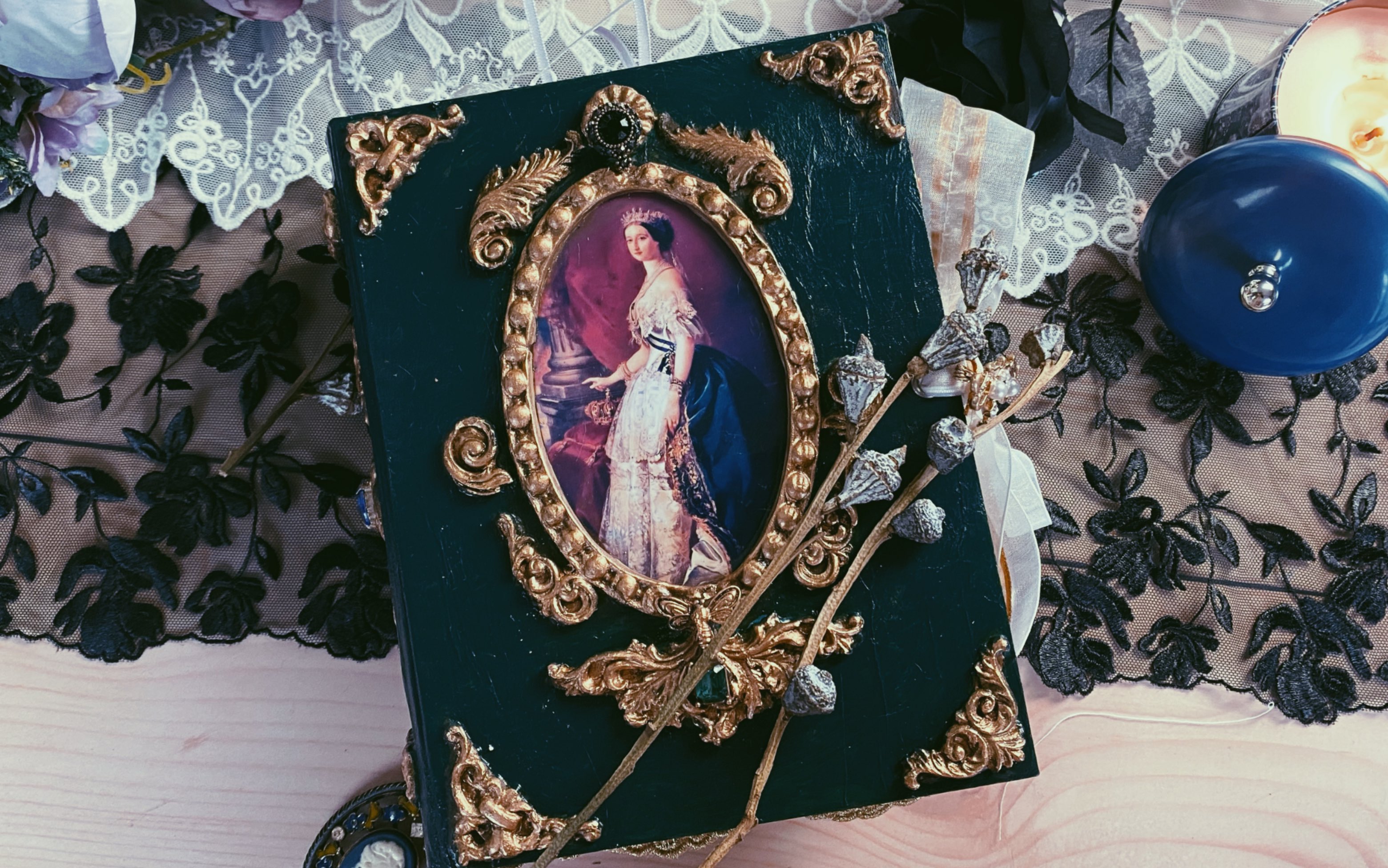 【翻翻看】华复古丽宫廷风junkjournal手帐本孙烂漫