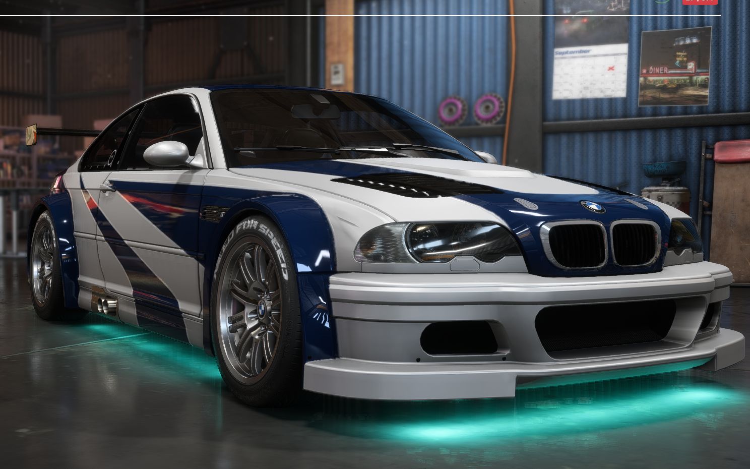 【極品飛車20:復仇】那輛藍白色bmw e46 m3 gtr在方辰谷亡命狂飆賽