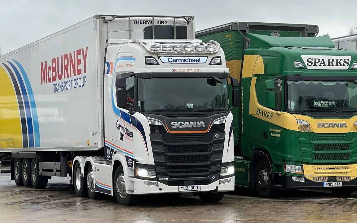 【欧洲卡车】【calm trucking】英国卡车拍摄第31集,莱姆服务区