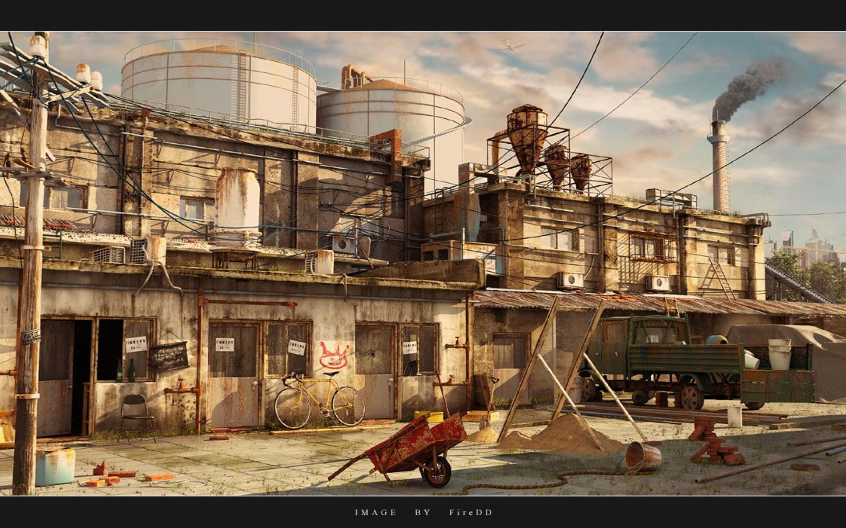 【maya】写实游戏场景——场景建模教学,零基础场景建模案例讲解.