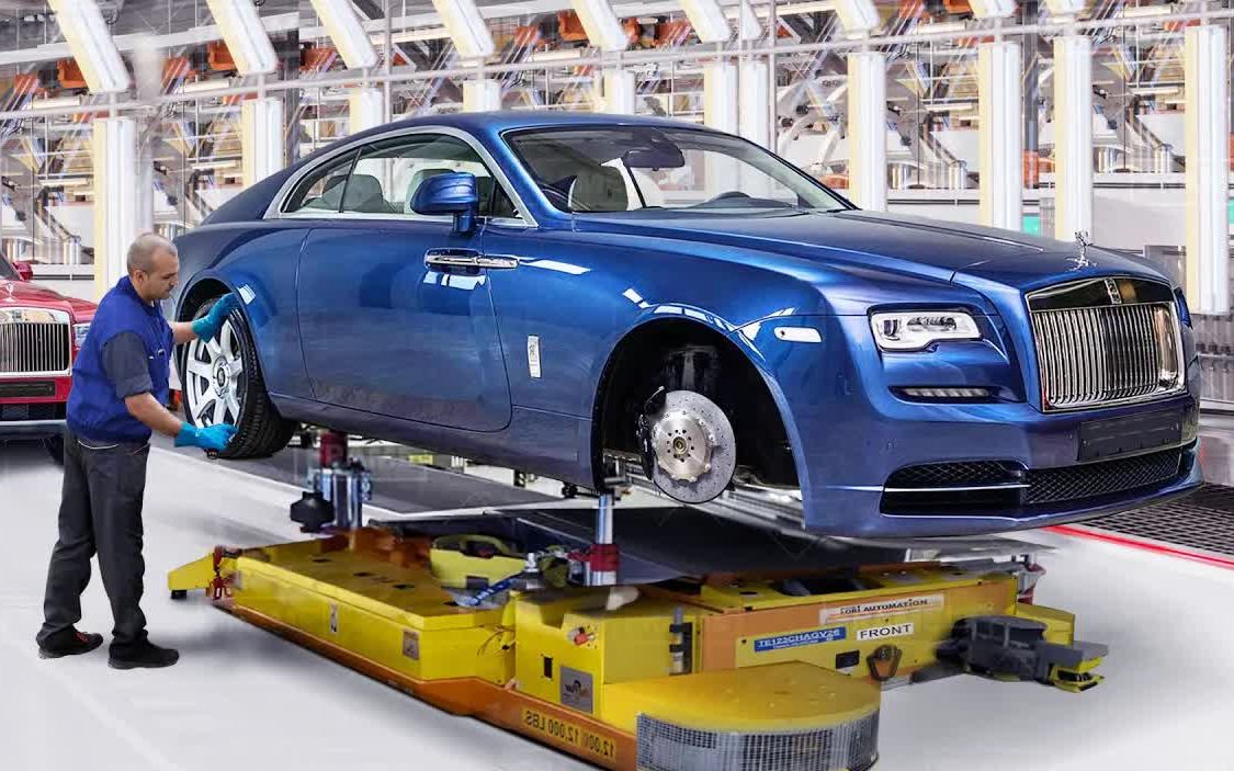 参观劳斯莱斯rolls royce工厂生产车间流水线99-引擎/车身/内饰