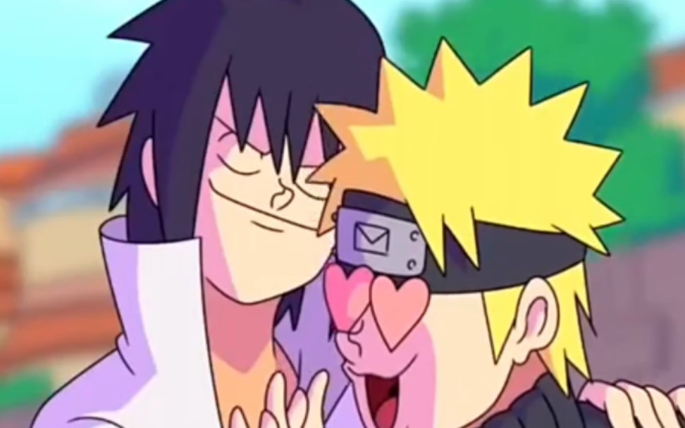 「沙雕火影」雏田和佐助两人为鸣人争风吃醋 "