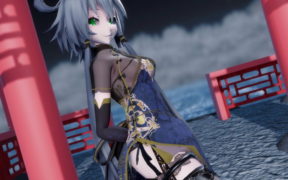 【洛天依mmd】桃花旗袍