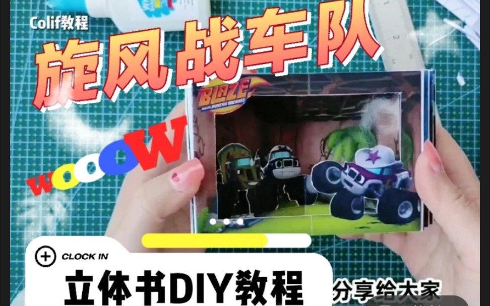 [图]旋风战车队立体书DIY