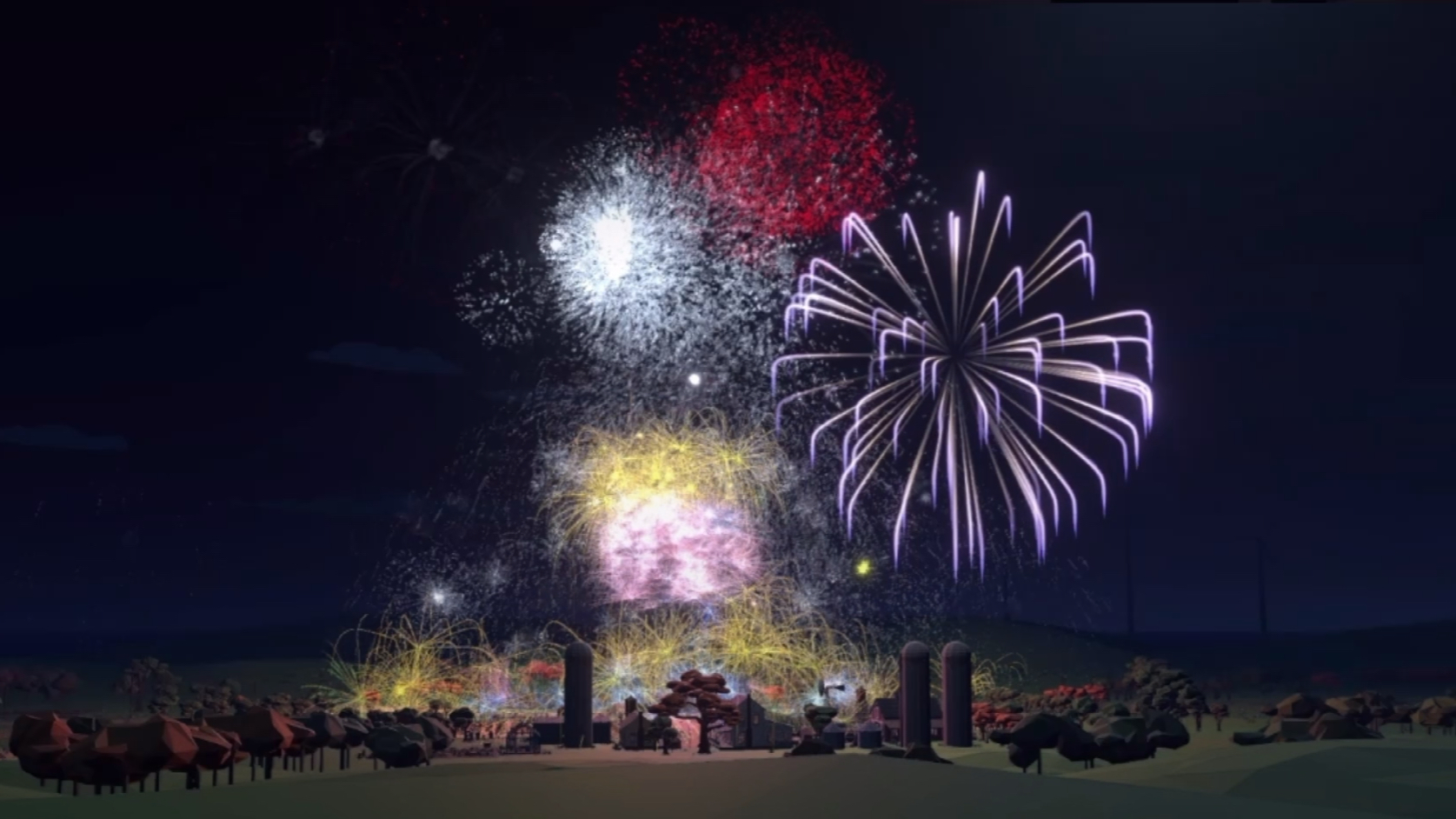 听着打上花火,看着绝美烟花,美好将如期而至