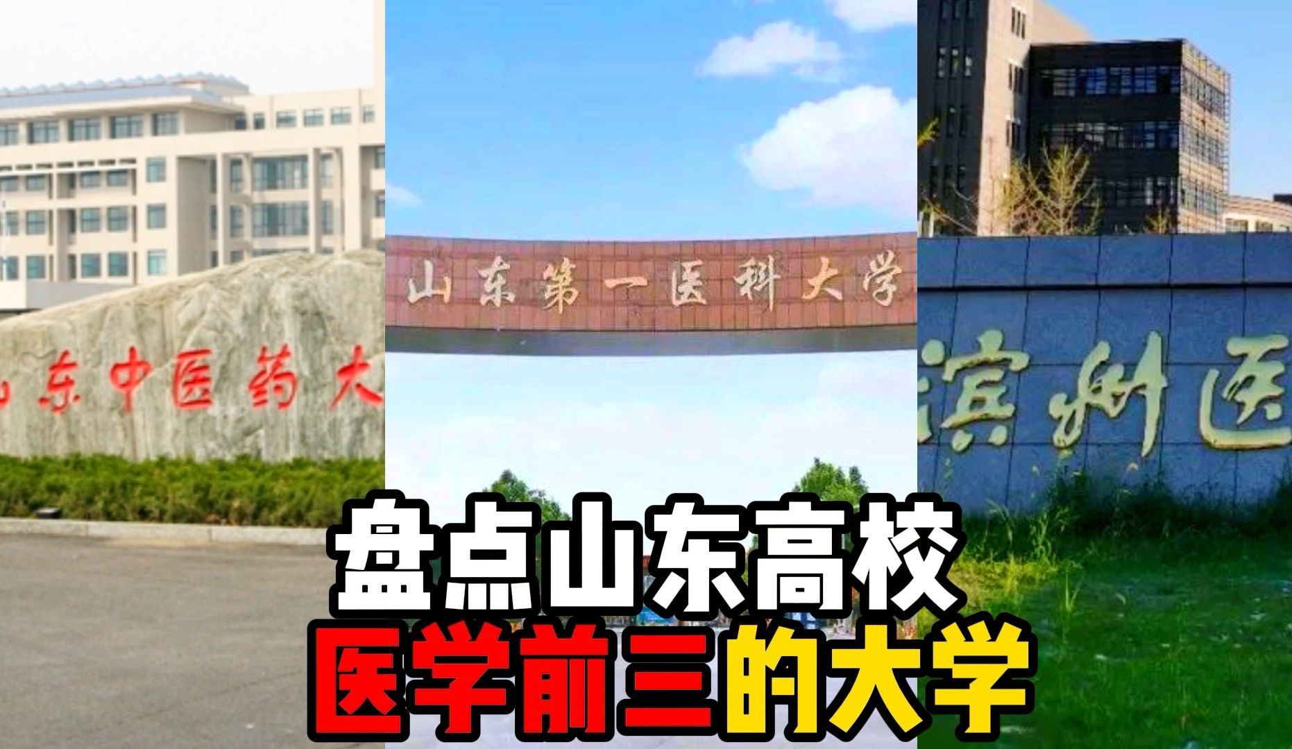 盘点山东高校医学排名前三的大学,各专业的第一是?哔哩哔哩bilibili