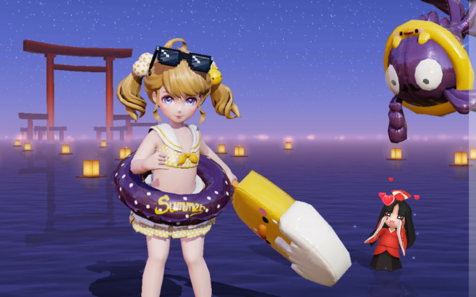 【平安京】金鱼姬新皮肤展示短视频泳装_哔哩哔哩 (゜-゜)つロ 干杯