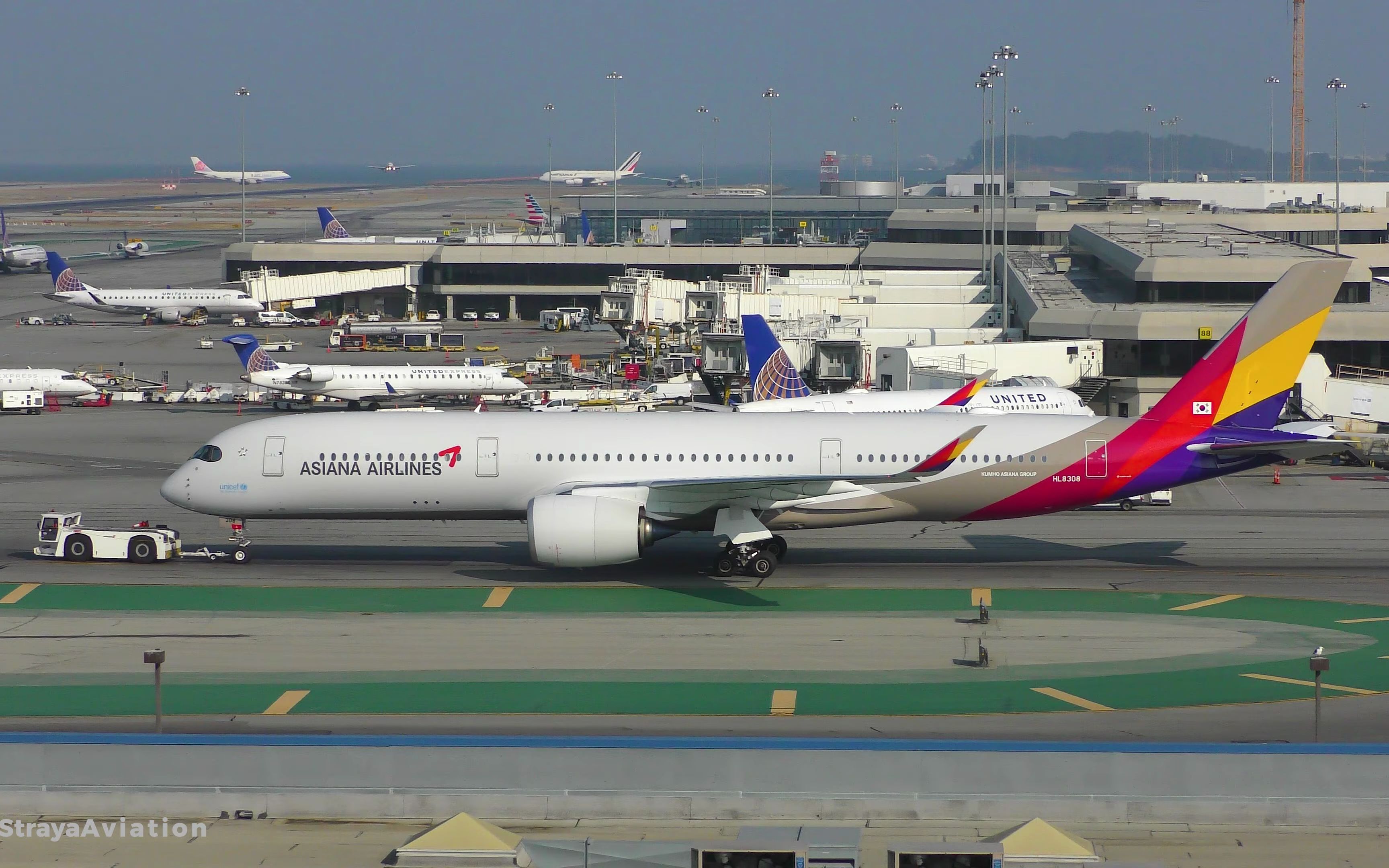 旧金山国际机场起降选辑|4k_哔哩哔哩_bilibili