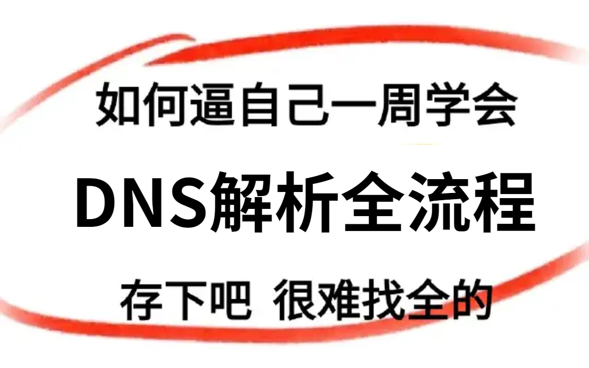 【2024最新DNS域名解析免费分享】绝对是B站天花板,(局域网搭建+非对称加密+子网掩码等)无废话,速度收藏!哔哩哔哩bilibili