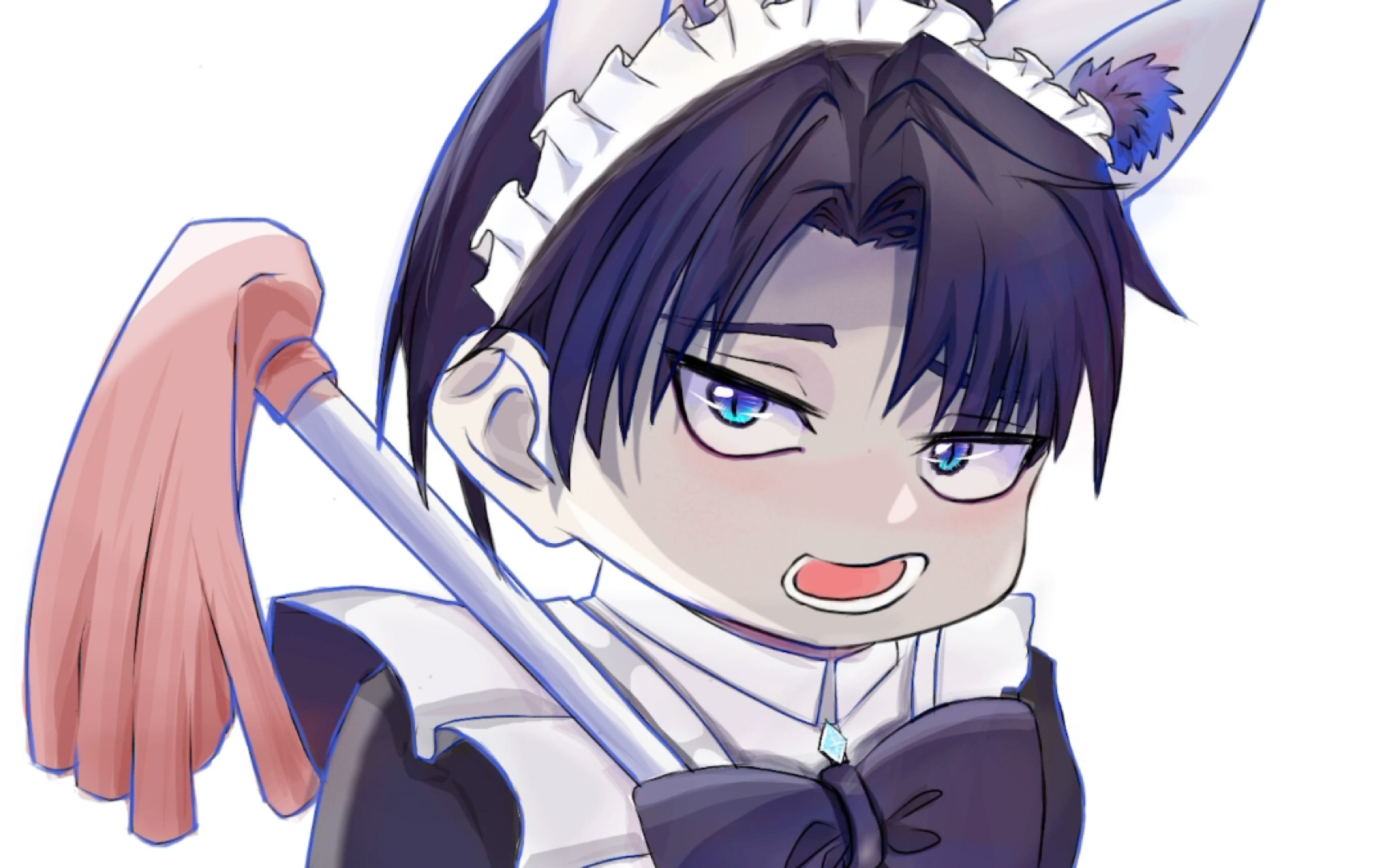 兵长大头q版,自己瞎画的