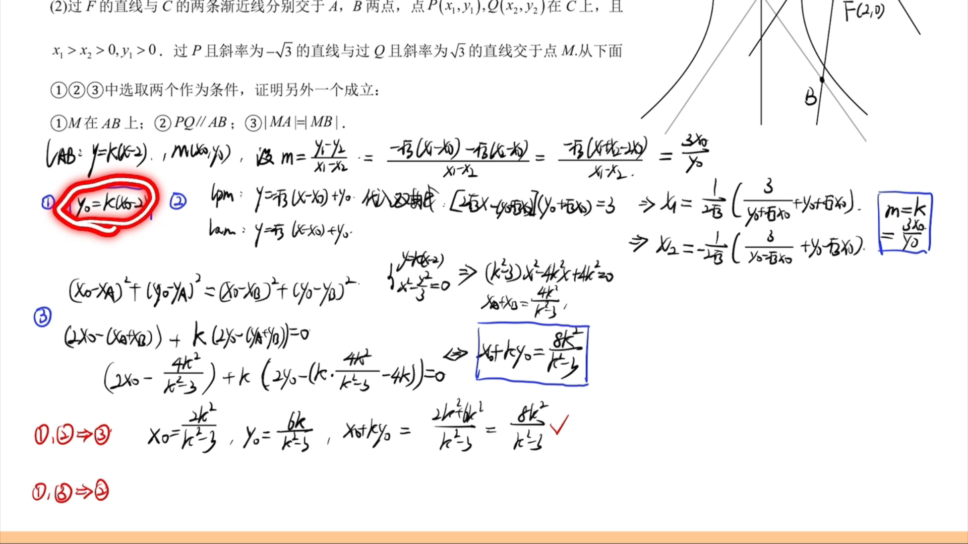 2022年高考数学新2卷-第21题 圆锥曲线