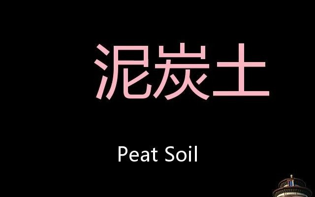 泥炭土 Chinese Pronunciation peat soil哔哩哔哩bilibili