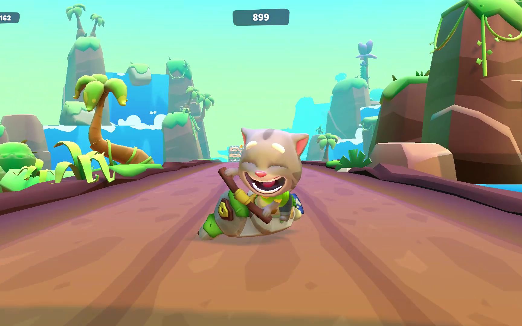 talking tom gold run 2 汤姆猫跑酷2 原始森林 驾驶越野摩托车