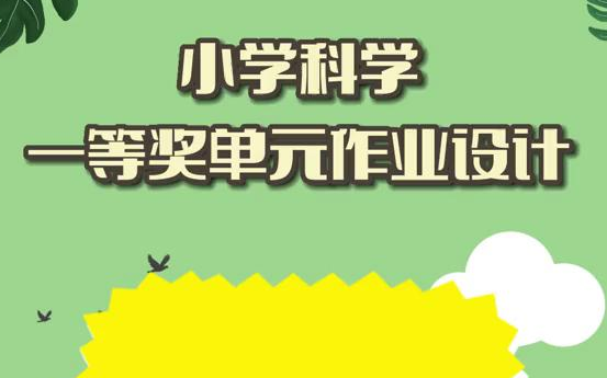 【微课课件】小学科学一等奖作业设计案例,非常详细,最近作业设计比赛较多哔哩哔哩bilibili