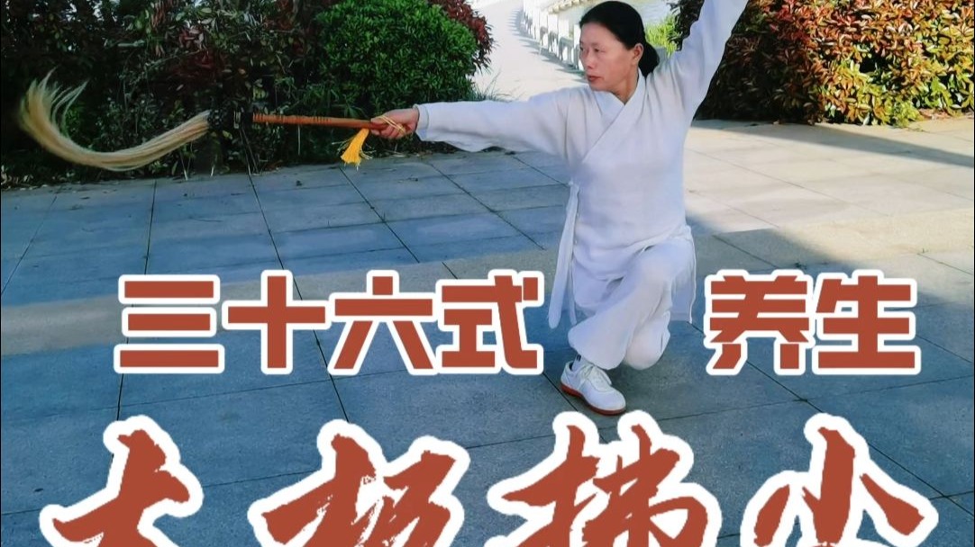 吴阿敏的36式养生太极扇(吴阿敏36式养生太极扇第四段第一讲分解教学)