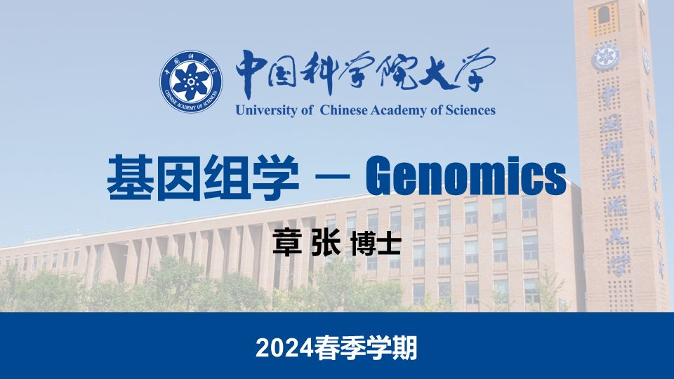 基因组学  中国科学院大学 2024哔哩哔哩bilibili