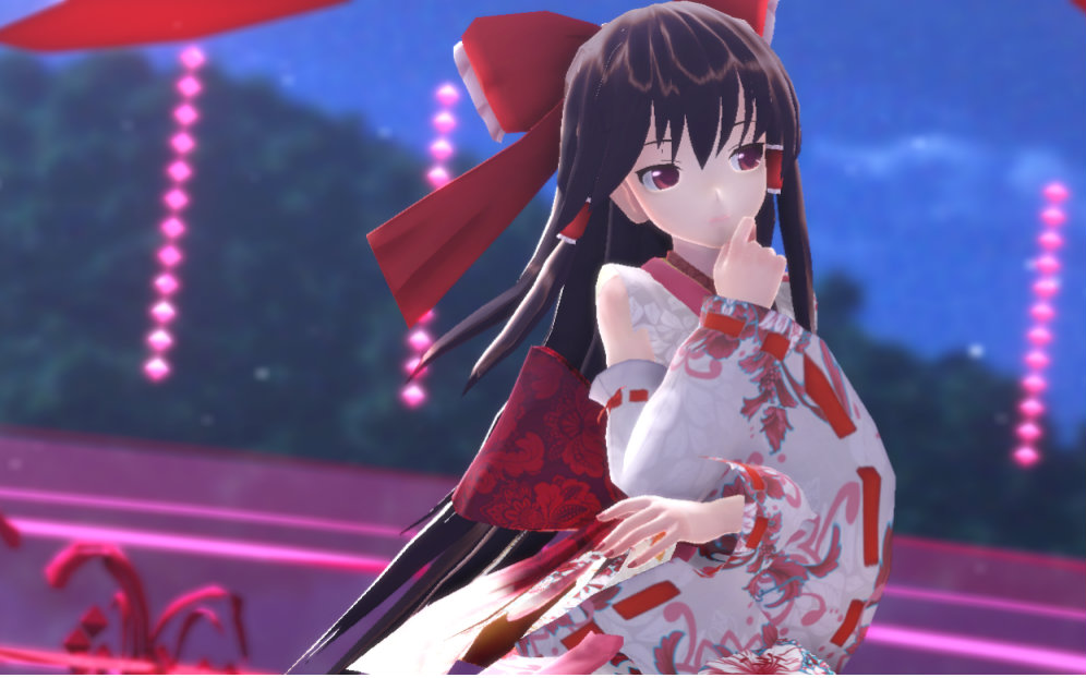 【東方偶像鄉 MMD】博麗霊夢【極楽浄土】_哔哩哔哩_bilibili