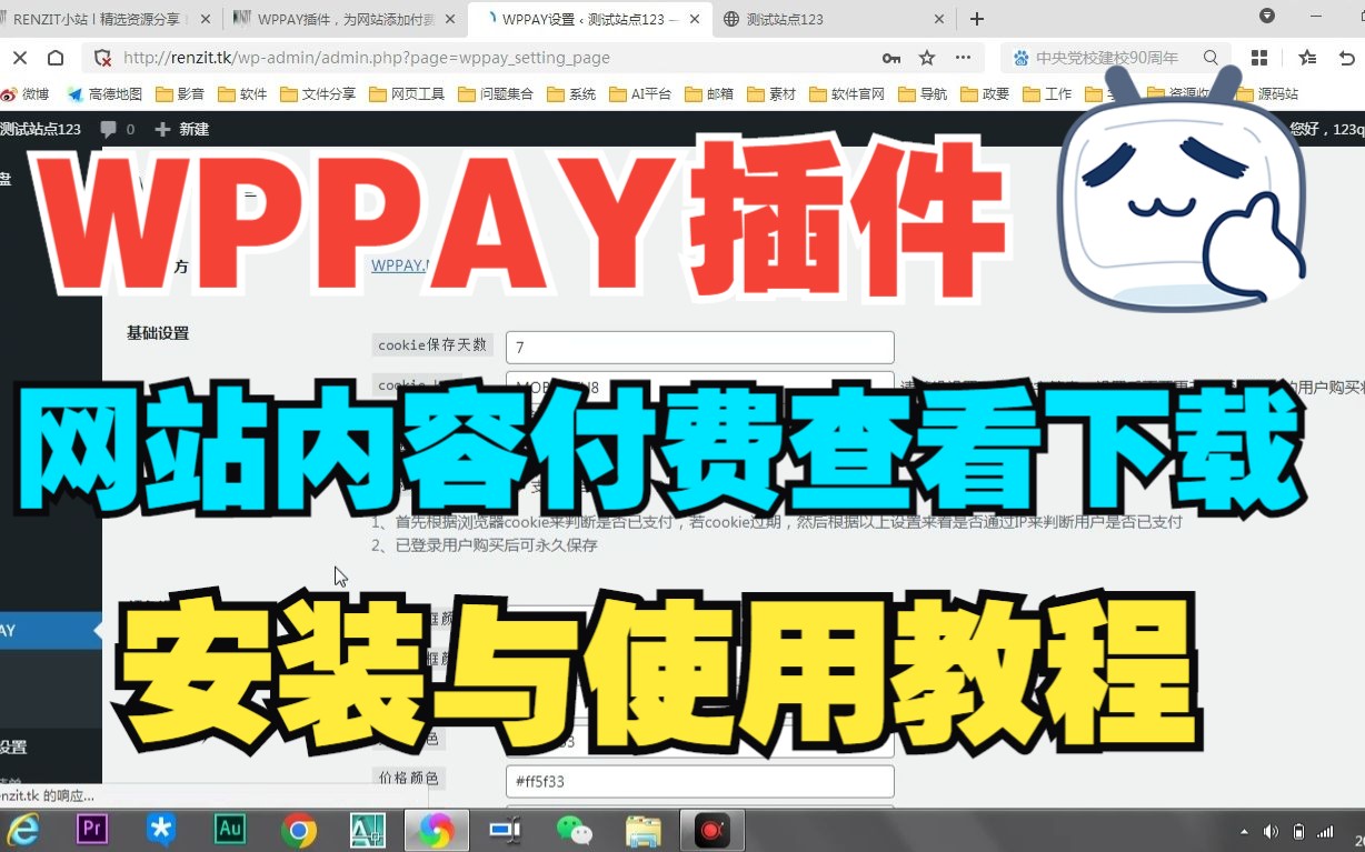 [图]WPPAY-最简单WordPress网站内容付费查看下载插件，安装与使用教程