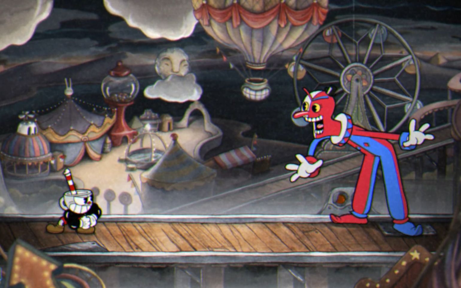 【验证码233】茶杯头历险记 全bossa 打法 07 小丑