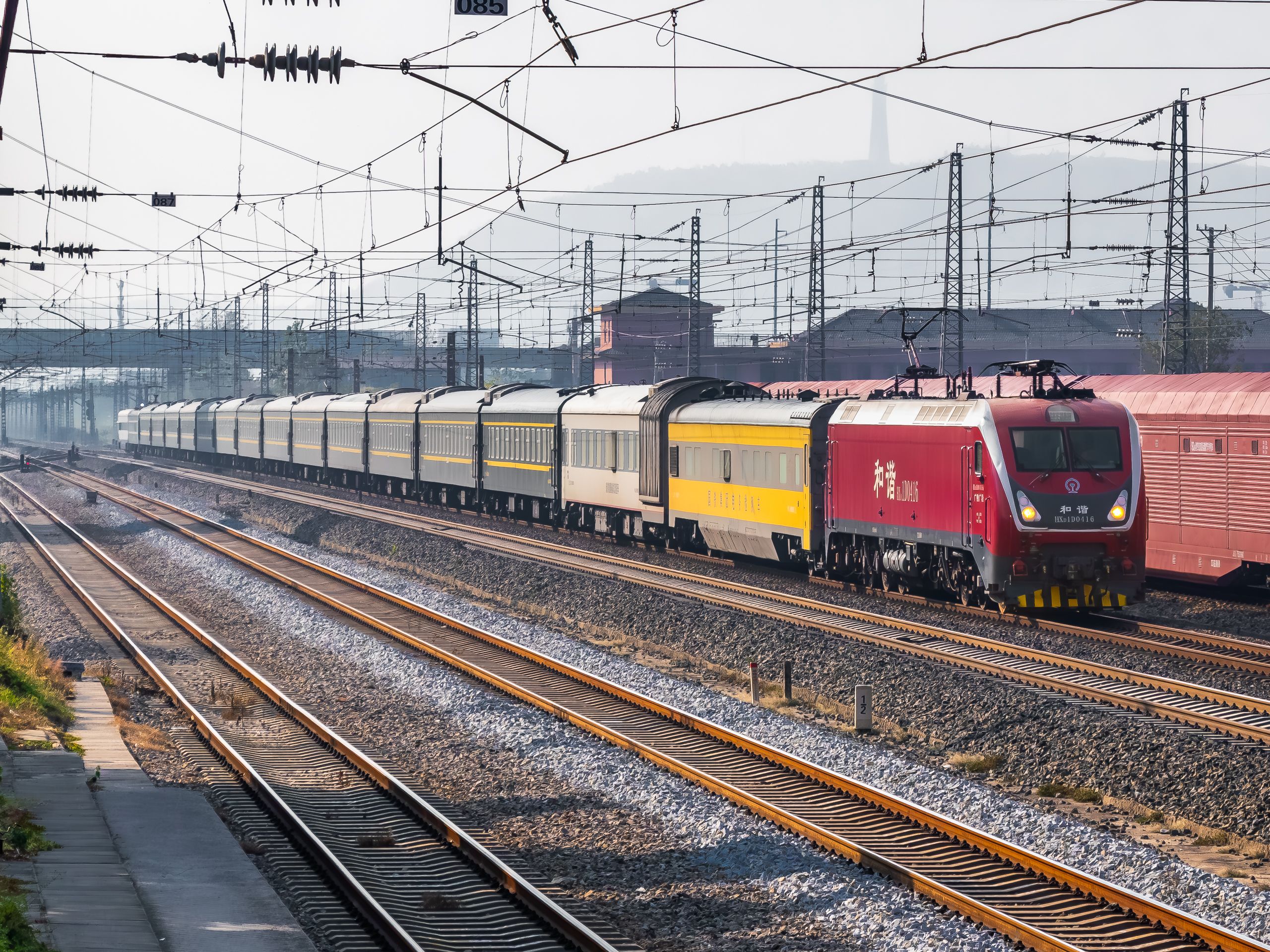 国铁巡游检测列车京广篇,55196次检测列车通过京广铁路大